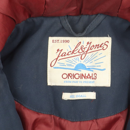 Jack & Jones Men's Blue Parka Jacket S