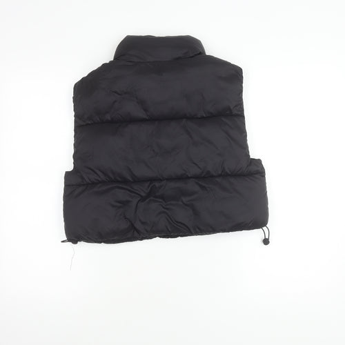 Pull&Bear Women's Black S Puffer Waistcoat