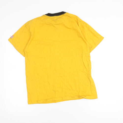 Cotton On Men’s Yellow NASA T-Shirt XS Relaxed Fit