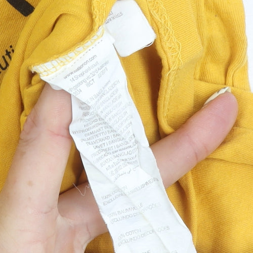 Cotton On Men’s Yellow NASA T-Shirt XS Relaxed Fit