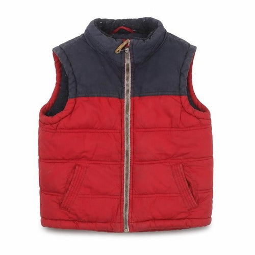 FatFace Boys Red Bodywarmer 6-7 Years Padded Zip Casual
