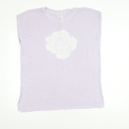 A Postcard from Brighton Sleeveless Top, Purple, Crew Neck, Women