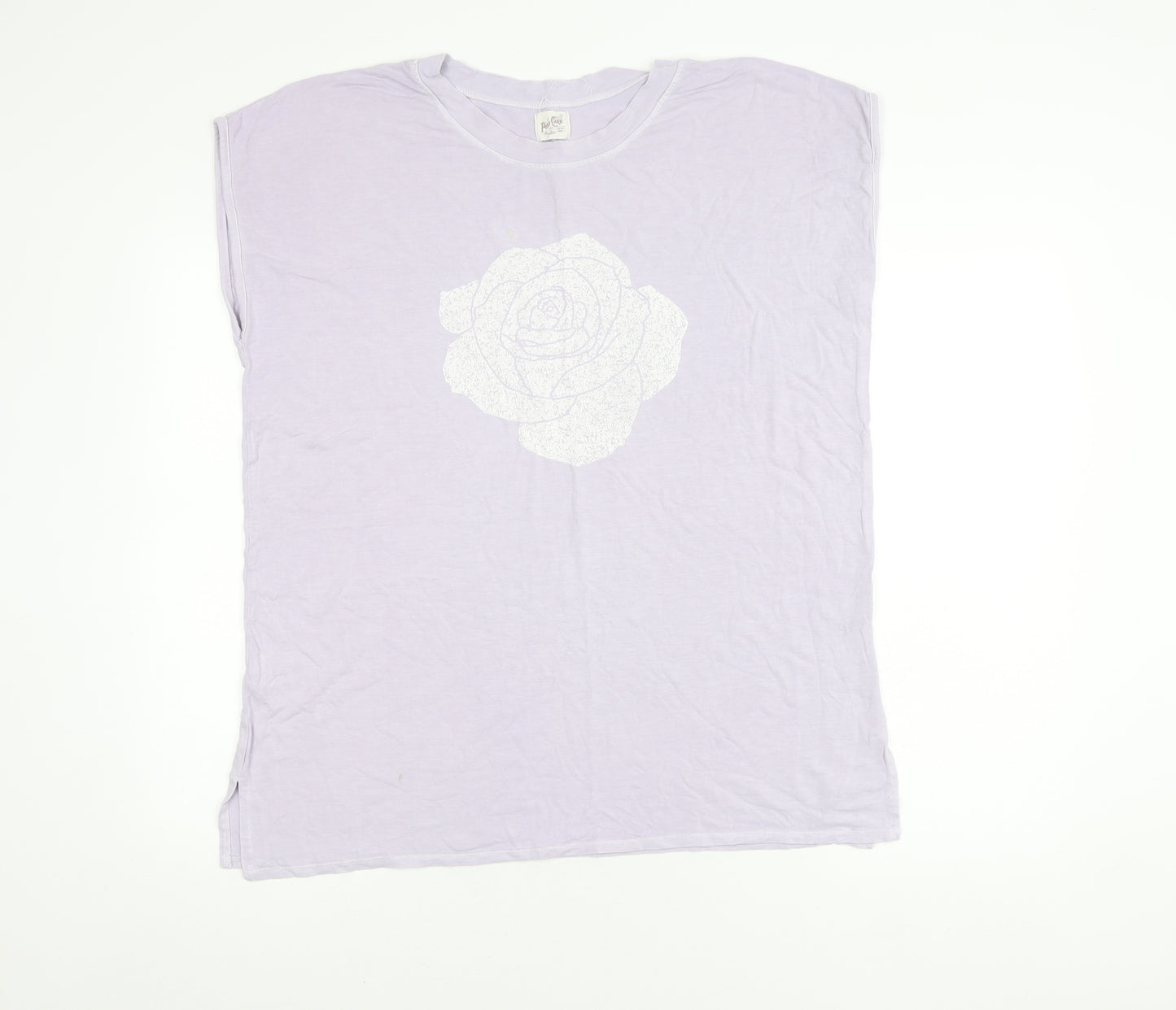 A Postcard from Brighton Sleeveless Top, Purple, Crew Neck, Women