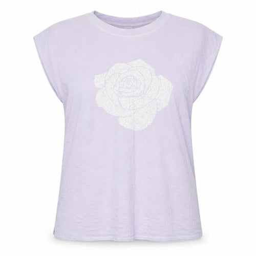 A Postcard from Brighton Sleeveless Top, Purple, Crew Neck, Women