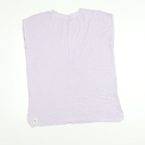 A Postcard from Brighton Sleeveless Top, Purple, Crew Neck, Women