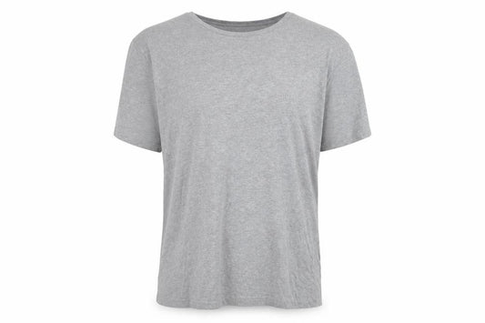 Front view of Hugo Boss Men's Grey XL T-Shirt with Logo