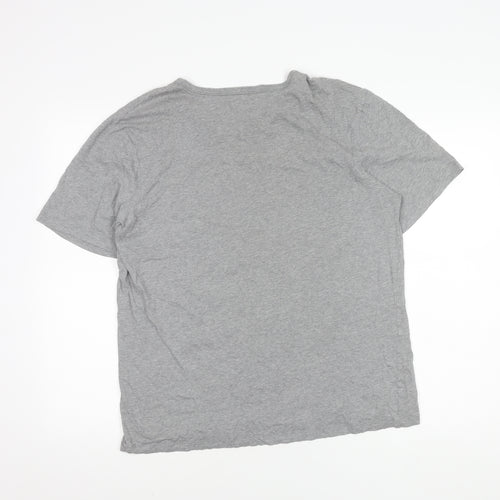 Hugo Boss Men's Grey XL T-Shirt with Logo