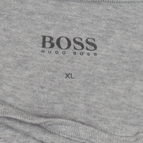 Hugo Boss Men's Grey XL T-Shirt with Logo