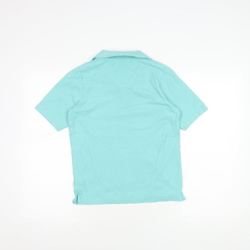 ISLE Women's Blue Polo Shirt, Size S, Cotton