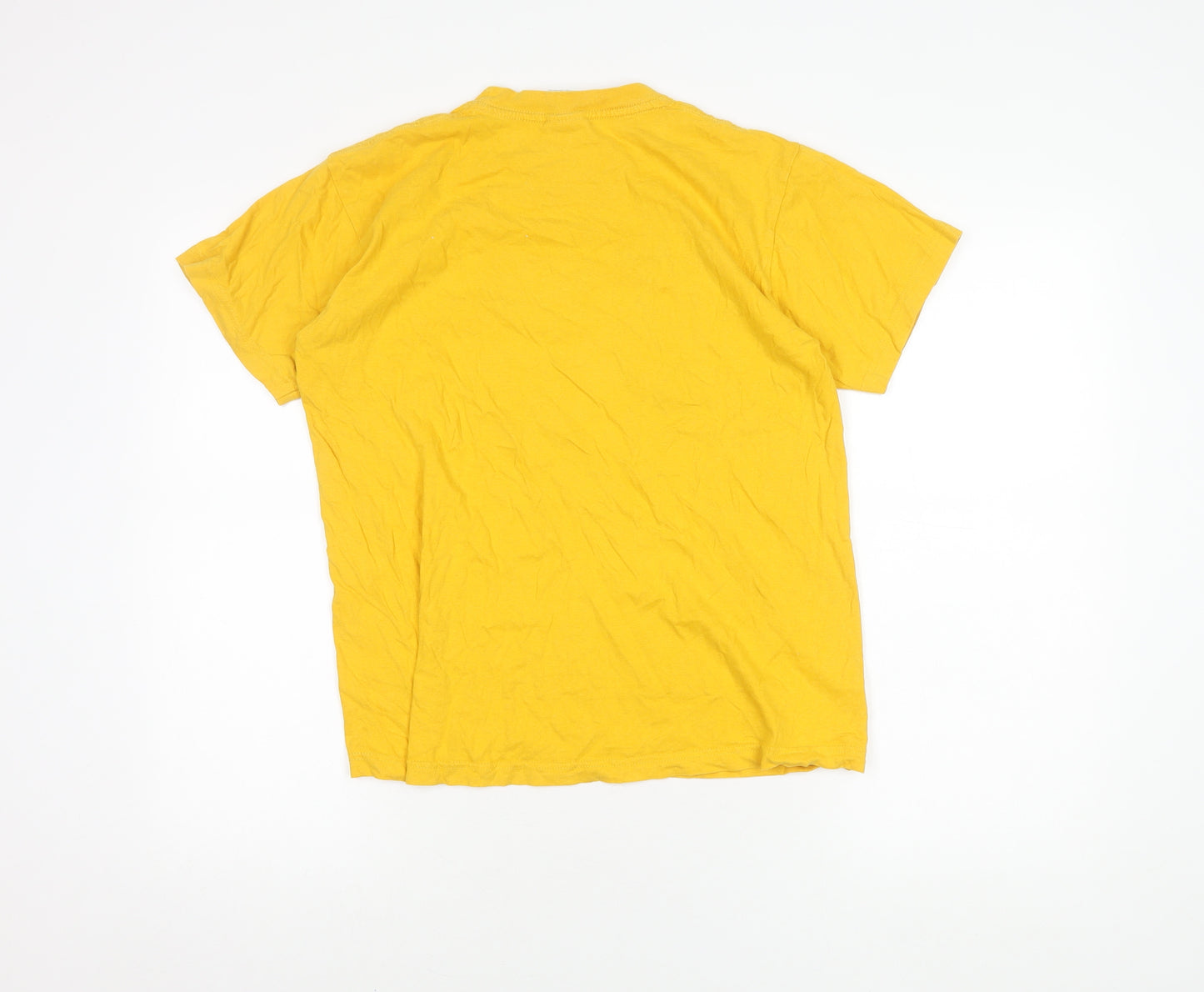 Rafia Tees Yellow Unisex T-Shirt, Medium, Cotton