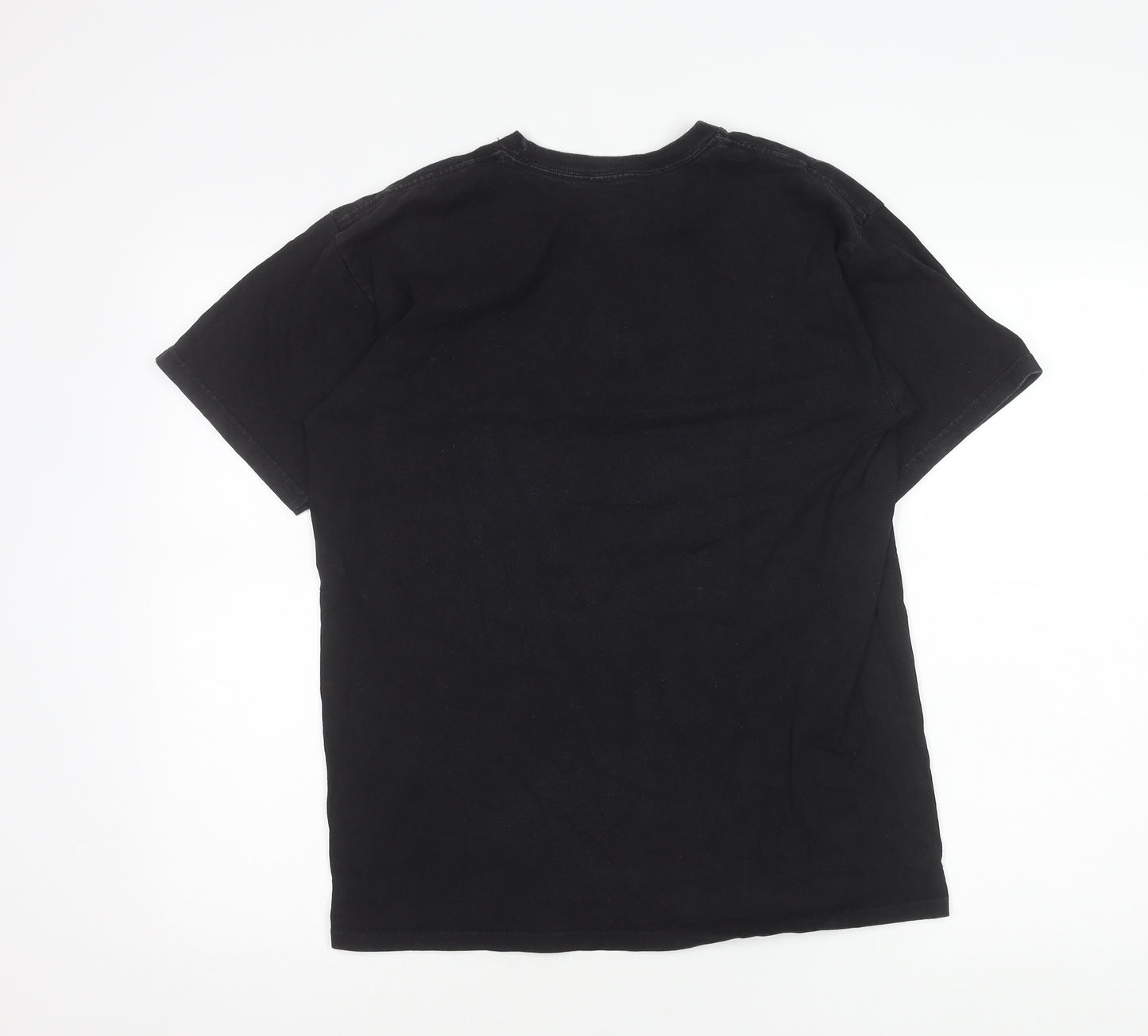 HUF Men's Black Medium Logo Crew Neck T-Shirt