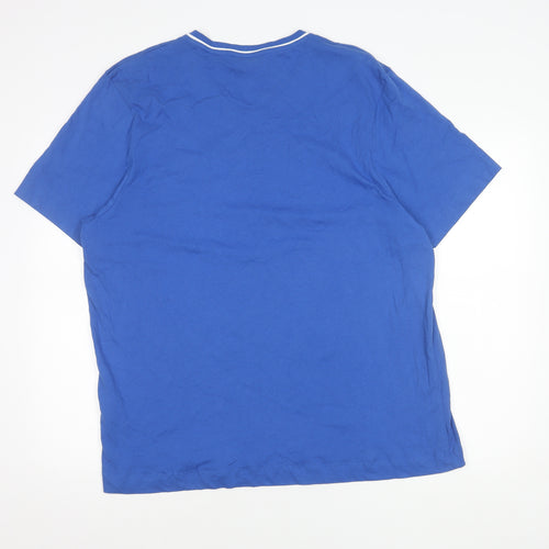 Slazenger Men's Blue V-Neck T-Shirt XL