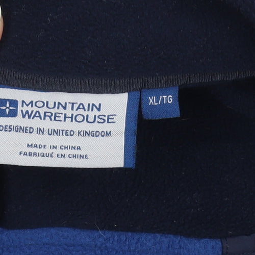 Mountain Warehouse Men's Blue Fleece Pullover XL