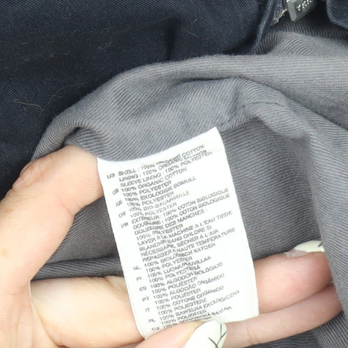 Organic & Cotton Women's Black Organic Hooded Jacket Size 12