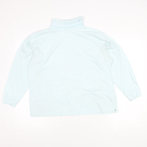 Tulchan Women's Blue Cotton Polo, Size L