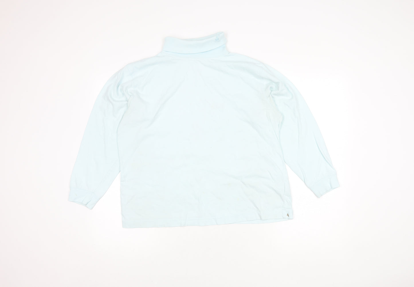 Tulchan Women's Blue Cotton Polo, Size L