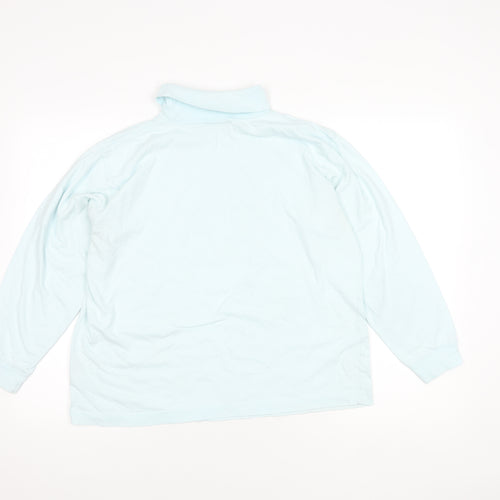 Tulchan Women's Blue Cotton Polo, Size L