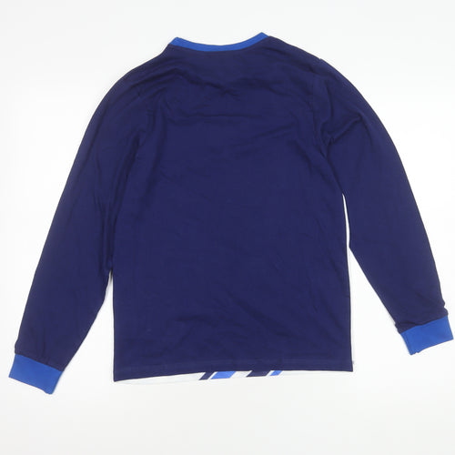 England Boys Blue Long Sleeve Football Shirt 13-14 Years