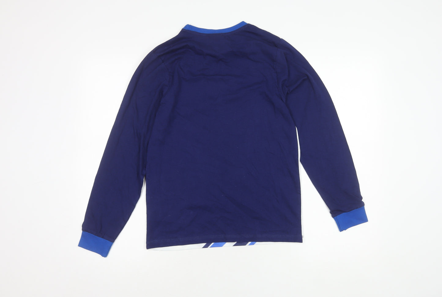 England Boys Blue Long Sleeve Football Shirt 13-14 Years