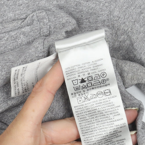 Levi's Unisex Grey Cotton T-Shirt M Casual Regular Fit