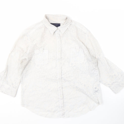 Jones Wear Sport Women's White Button-Up Shirt L