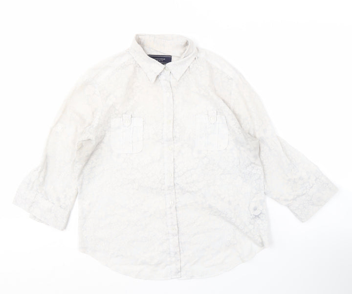 Jones Wear Sport Women's White Button-Up Shirt L