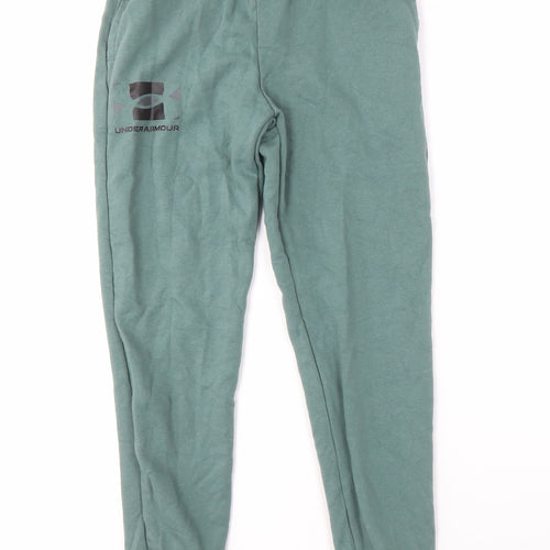 Under Armour Girls Green Jogger Trousers, Size M - Activewear