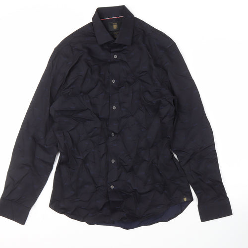 Marks and Spencer Men's Black Shirt, M, Long Sleeve