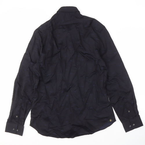 Marks and Spencer Men's Black Shirt, M, Long Sleeve