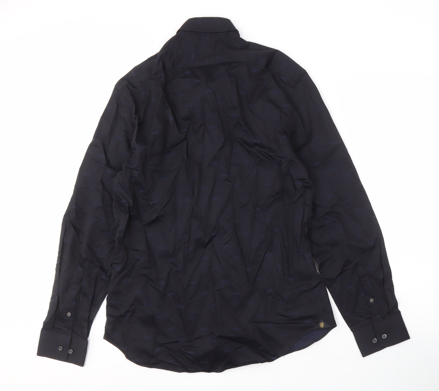 Marks and Spencer Men's Black Shirt, M, Long Sleeve