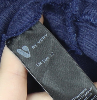 Very Women's Blue Sleeveless Dress, Size 12