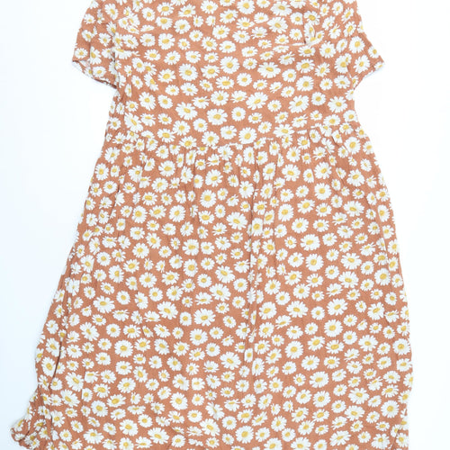 Monki Women's Multicoloured Floral Dress M