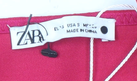 ZARA Women's Red Camisole Tank Top Size 8