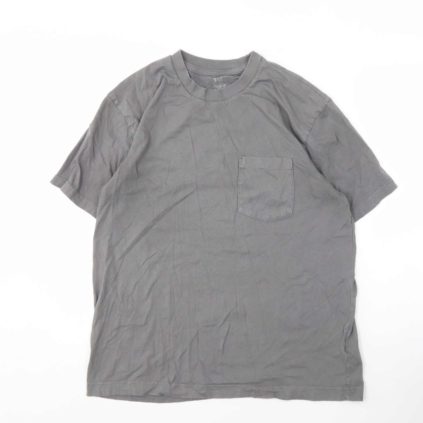 GAP Men's L Grey Crew Neck Short Sleeve T-Shirt