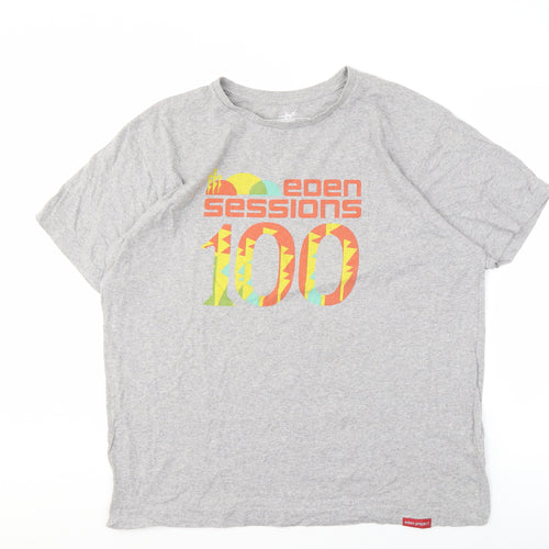 Eden Project Men's XL Grey Music Graphic T-Shirt