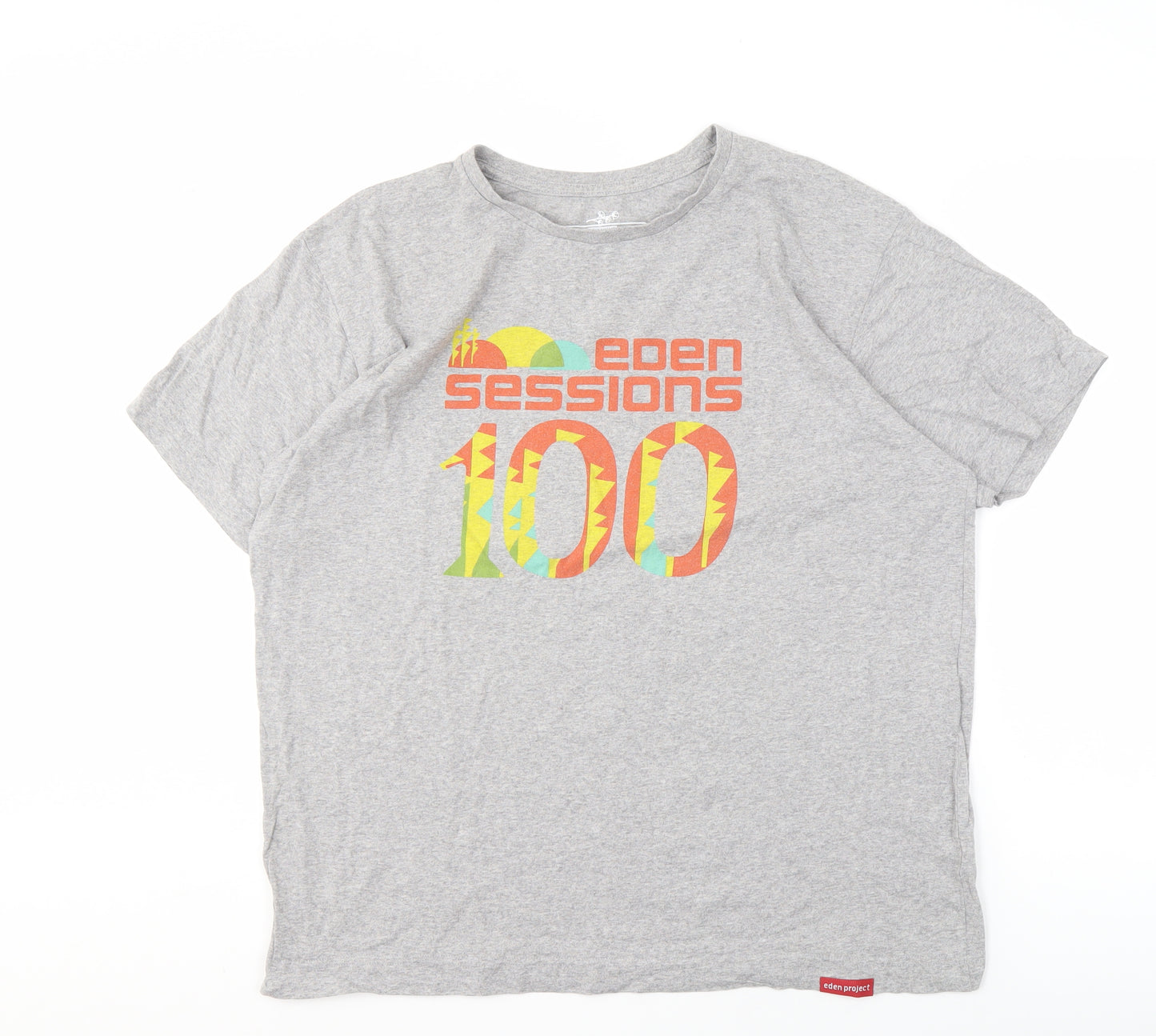 Eden Project Men's XL Grey Music Graphic T-Shirt