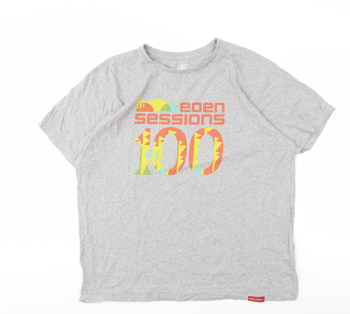 Eden Project Men's XL Grey Music Graphic T-Shirt