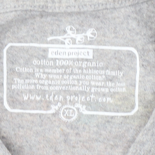Eden Project Men's XL Grey Music Graphic T-Shirt