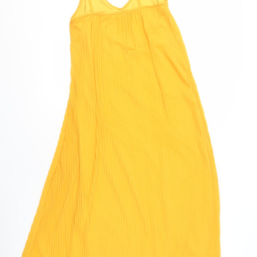 Zara Women's Yellow Sleeveless Strappy Dress