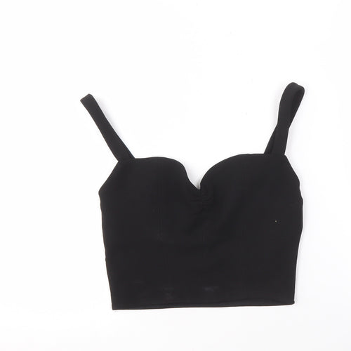Zara Women's Black Camisole Knit Top - M