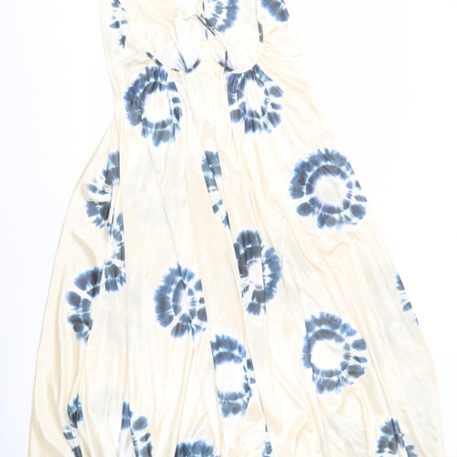 Zara Women's Multicoloured Tie Dye Sleeveless Dress S