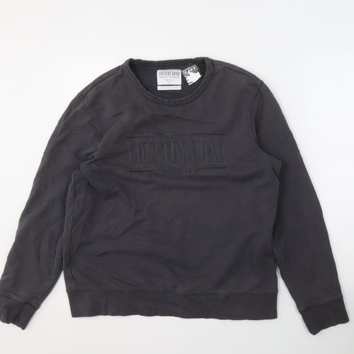 Country Road Men's Black Pullover Sweatshirt M