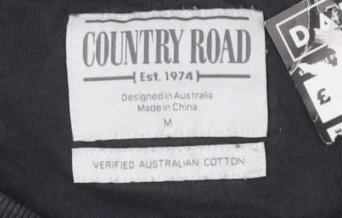 Country Road Men's Black Pullover Sweatshirt M