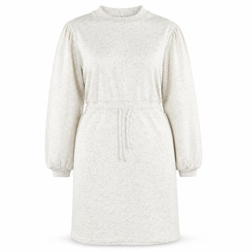 Topshop Women's Grey Jersey Dress with Balloon Sleeves