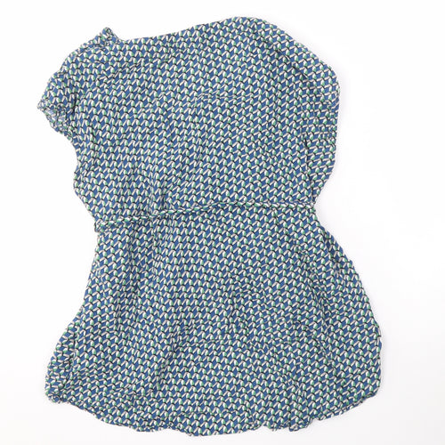 JoJo Maman Bébé Blue Wrap Blouse, Women’s M