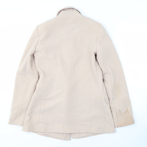 River Island Women’s Beige Blazer, Small, Button Accents