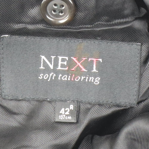 NEXT Men's Black 42R Suit Jacket - Classic Formal Style