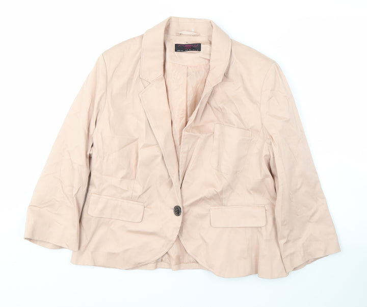 New Look Women’s Beige Blazer Size 18