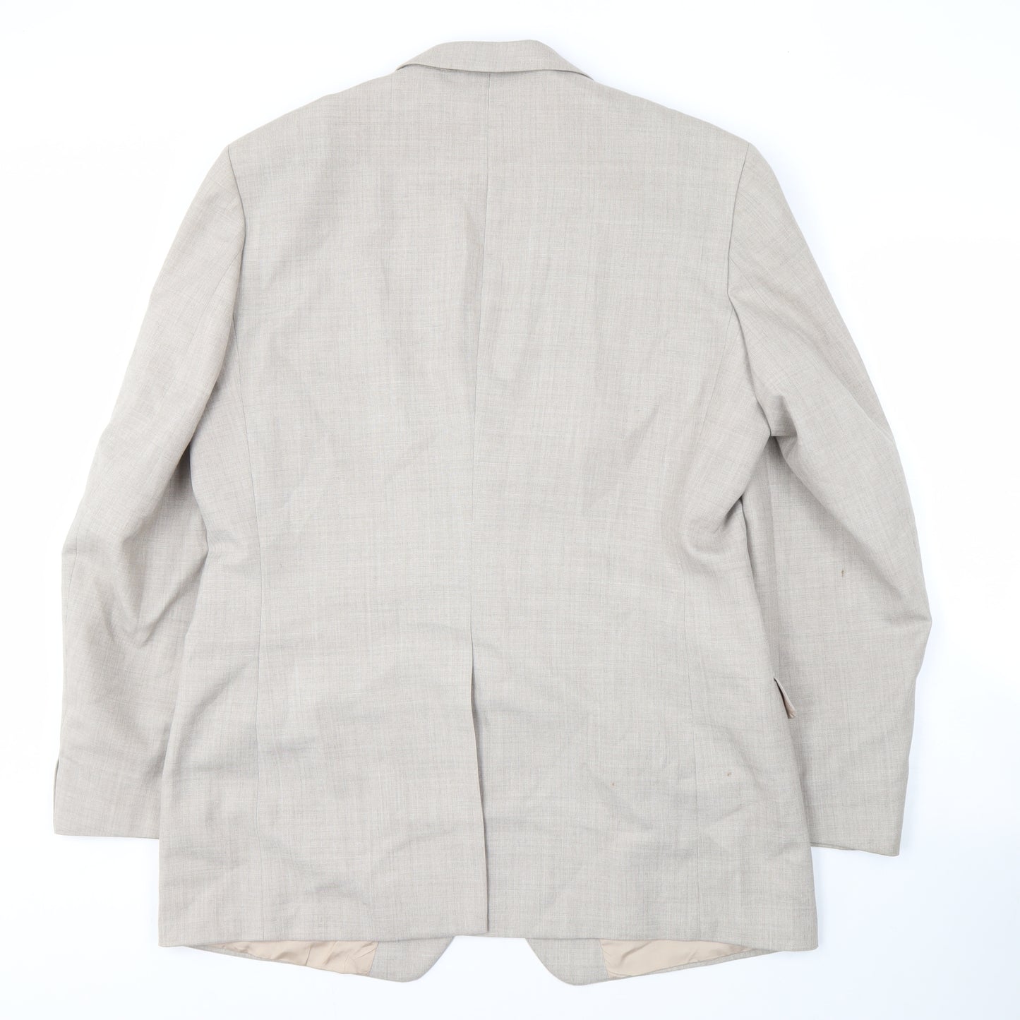 St Michael Men's Beige Blazer 44L Long Jacket