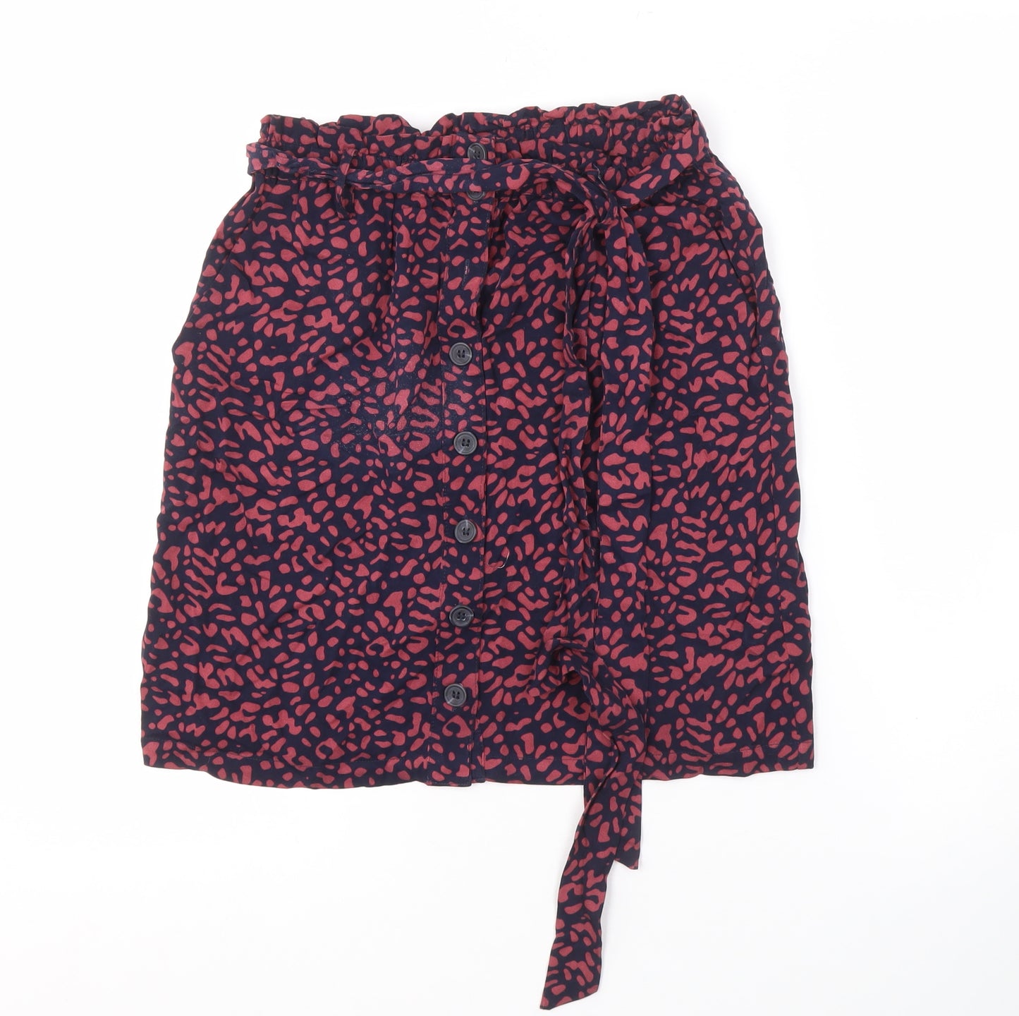 Oasis Women's Multicoloured Animal Print Skirt Size 8